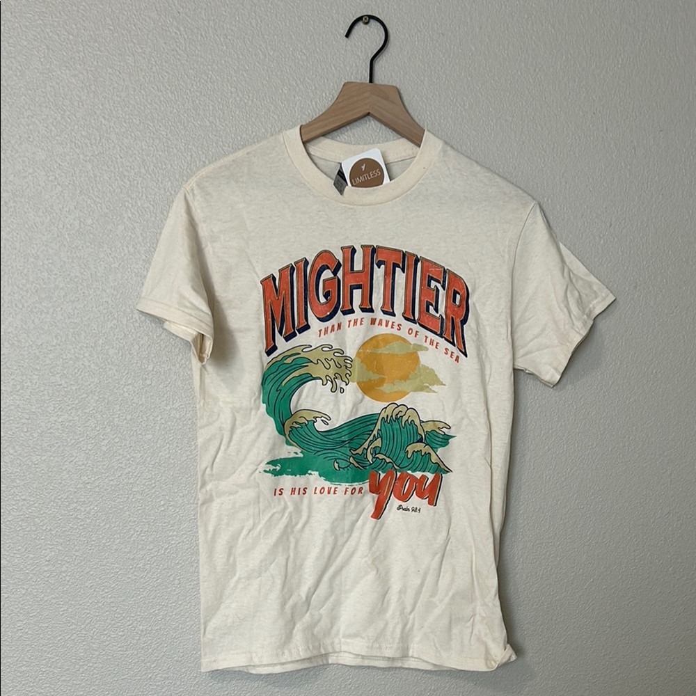 Beige Graphic T-Shirt